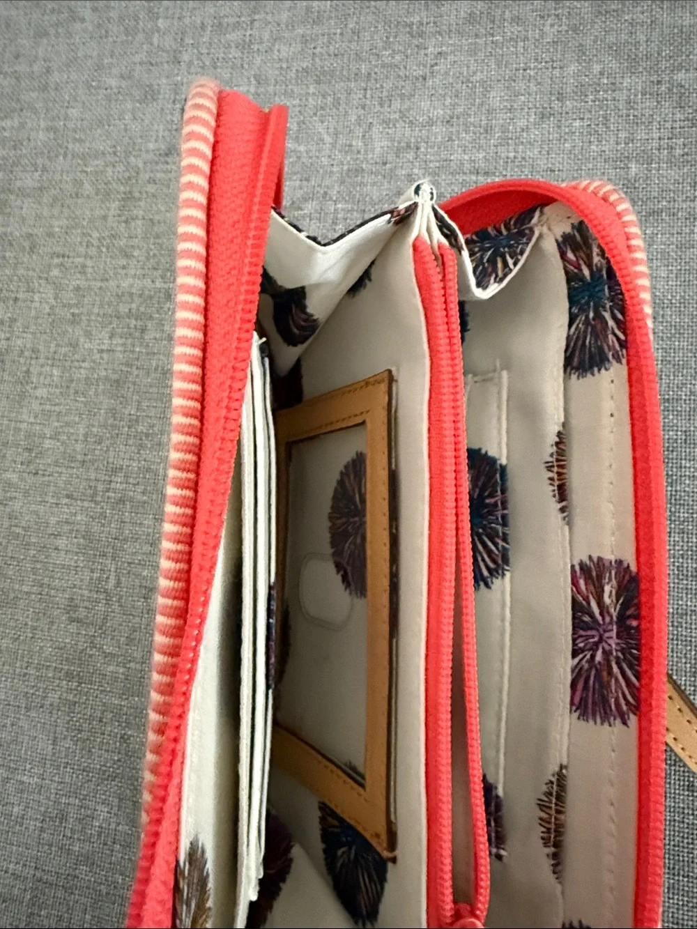 Vera Bradley Embroidered Cactus Wristlet Wallet in Black Denim